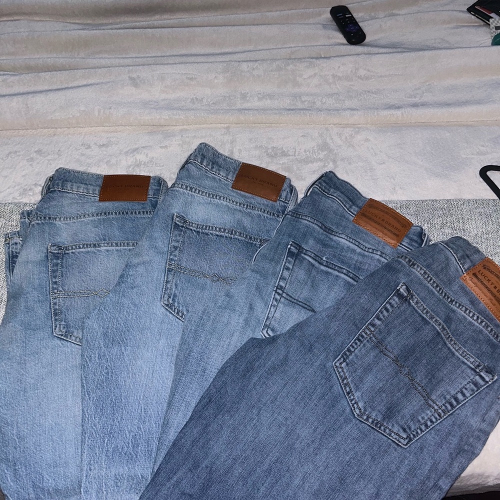 Lucky Brand Relaxed Blue Jeans Classic Denim (set of four)